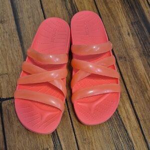 CROCS Women's Pink Slide Sandals